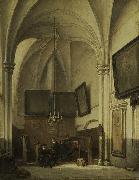 Johannes Bosboom The vestry of St. Stevens Church in Nijmegen USA oil painting artist